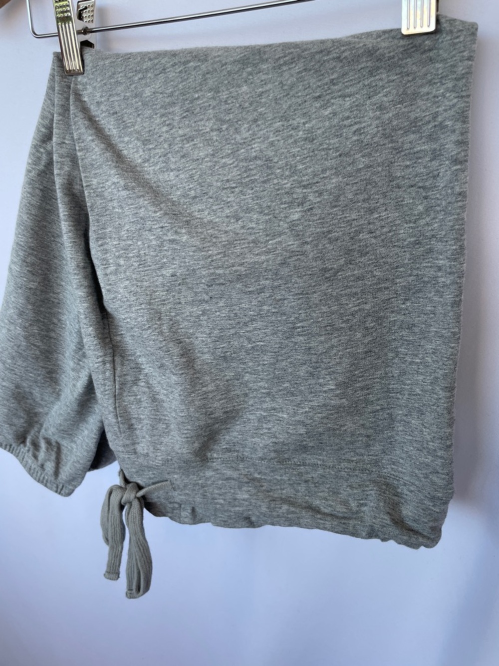 Women’s Heather Gray Casual Drawstring 3/4 Pants M/L